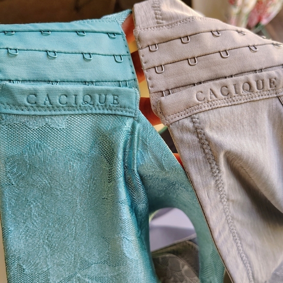Cacique Bra Lace Set 2, Women's Bras Intimates Underwear Gray and Green, sz 44H. - Picture 6 of 17